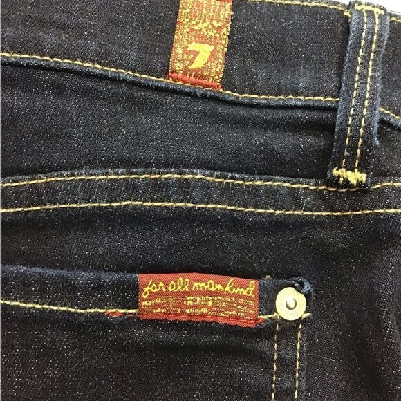 7 forallmankind Blue The Modern Straight Jean Size 30 - Picture 6 of 10